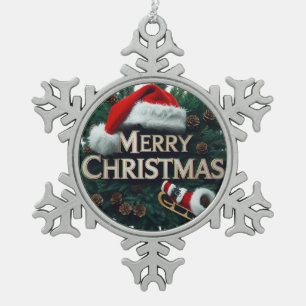Snowflake Framed Christmas Ornament – Rustic Holid