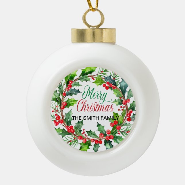 Snowflake Framed Ornament (Front)