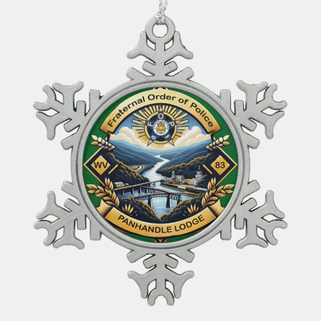 Snowflake Framed Ornament (Front)