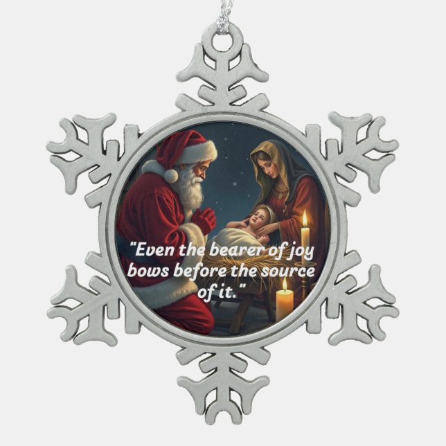 Snowflake Framed Ornament (Front)