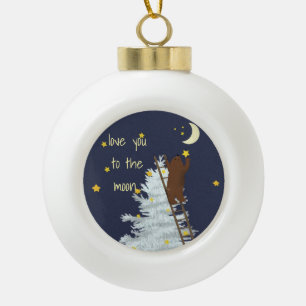 Snowflake Framed Ornament Love You to the Moon