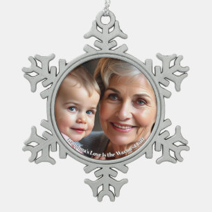 Snowflake Framed Personized Photo Ornament