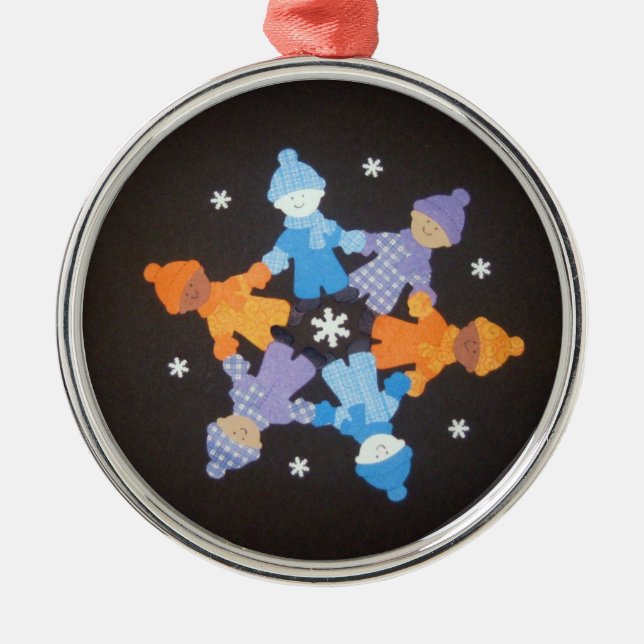 Snowflake friends ornament (Front)