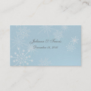 Snowflake Gems/ seating card