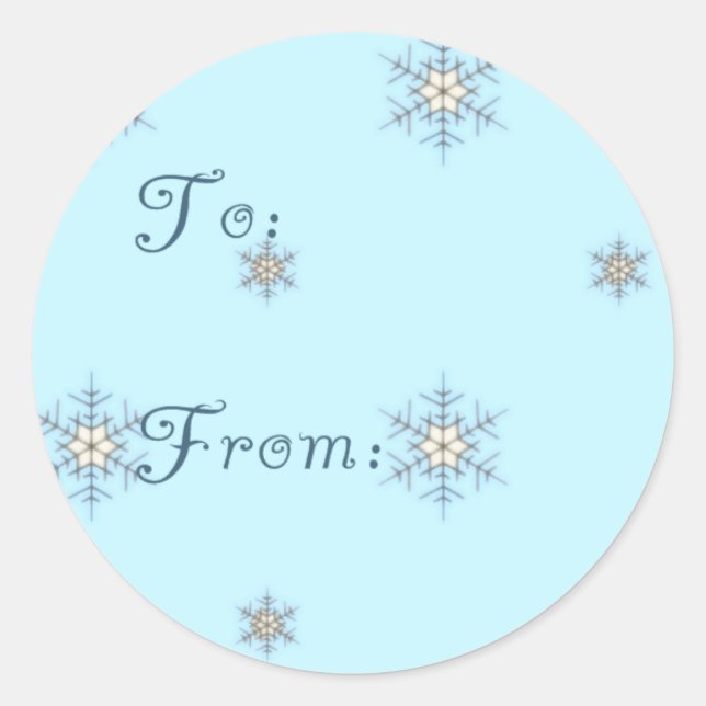 Snowflake Gift Tag (Front)