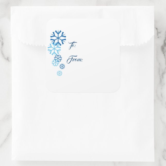 Snowflake Gift Tag Stickers (Bag)