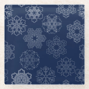 Snowflake Glass Coaster