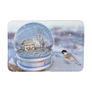 Snowflake Globe Bath Mat