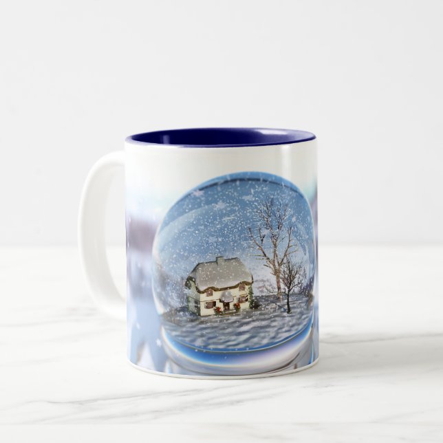 Snowflake Globe Mug (Front Left)