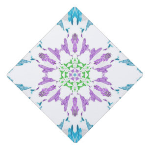 snowflake graduation cap topper