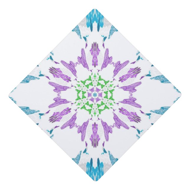 snowflake graduation cap topper (Front)