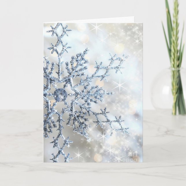 Snowflake Greeting Card (Front)