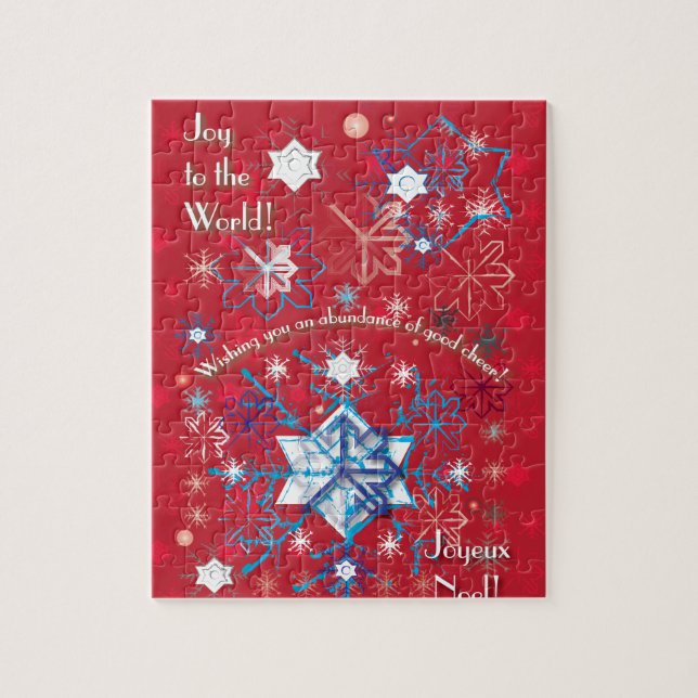 Snowflake Greetings I Jigsaw Puzzle (Vertical)
