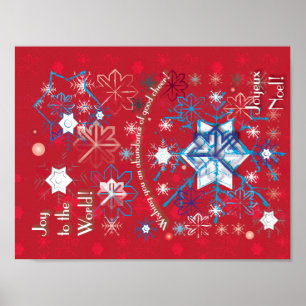 Snowflake Greetings I Poster