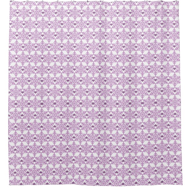 Snowflake Heart Pattern - Custom Background Colour (Front)