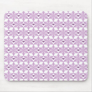 Snowflake Heart Pattern Mouse Pad