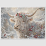 Snowflake Highlander Tissue Paper<br><div class="desc">Snowflake Highlander</div>