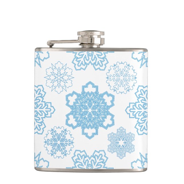 Snowflake Hip Flask (Front)