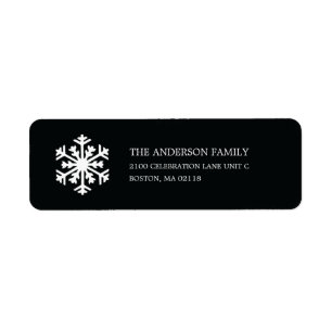 SNOWFLAKE HOLIDAY ADDRESS LABELS