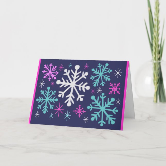 Snowflake Holiday Card (Front)