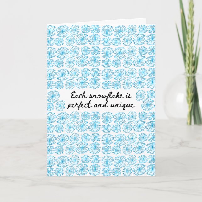 Snowflake Holiday Card (Front)