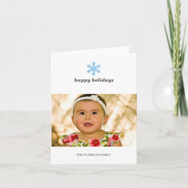 snowflake holiday card (Front)