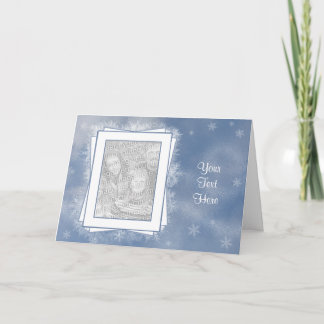 Snowflake Holiday Frame Greeting Card