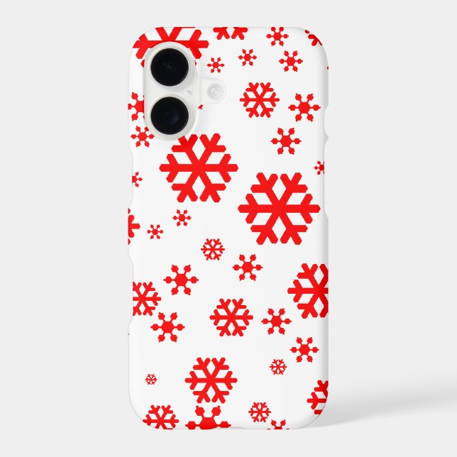 Snowflake Holiday iPhone Case (Back)