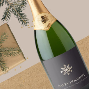 Snowflake Holiday Label