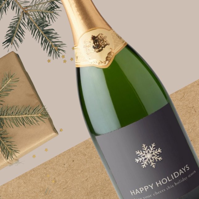 Snowflake Holiday Label (Creator Uploaded)