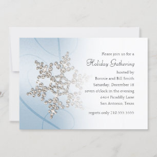 Snowflake Holiday Party Invitation
