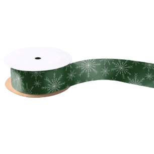 Snowflake Holiday Satin Ribbon