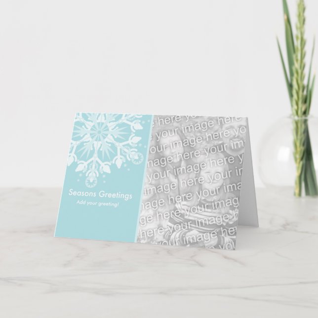 Snowflake Holiday Template (Front)