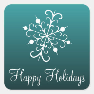Snowflake Holidays Stickers