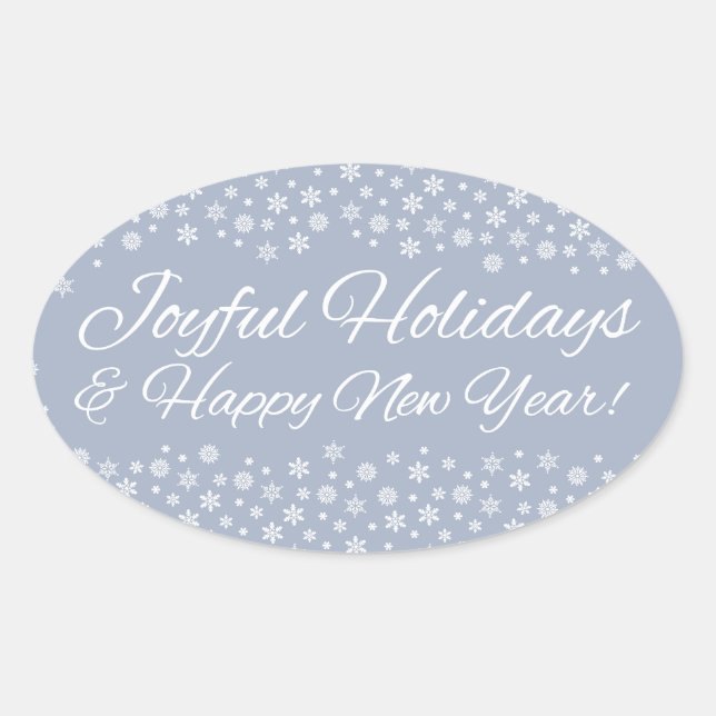 Snowflake Holidays stickers (Front)