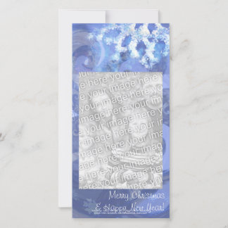 snowflake in blue 8, winter winds holiday card