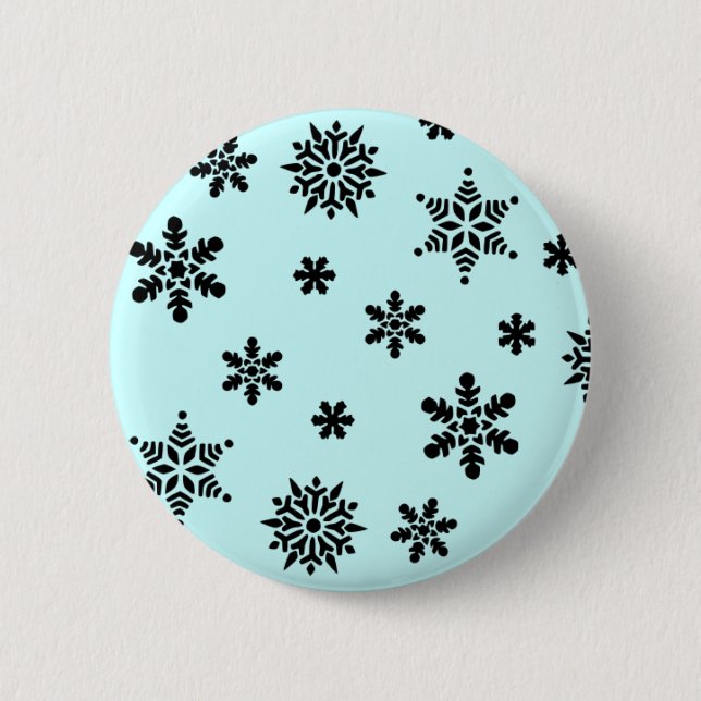 Snowflake Invasion Pattern Button (Front)