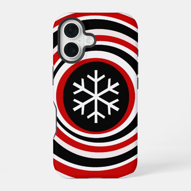 Snowflake iPhone 16 Case (Back)