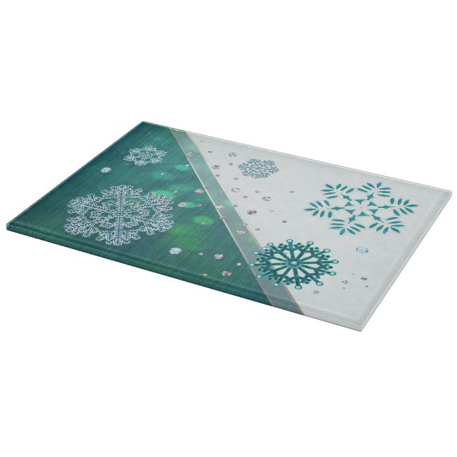 Snowflake Jewelled 3D Cutting Board (Corner)
