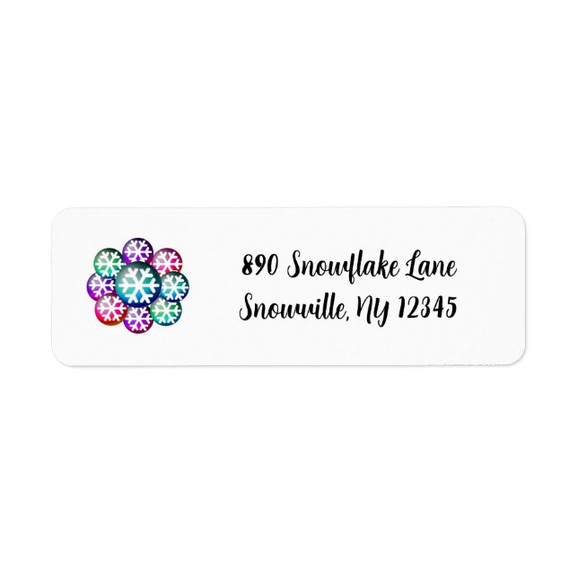Snowflake Jewels Label (Front)