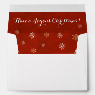 Snowflake Kisses Lined Envelope