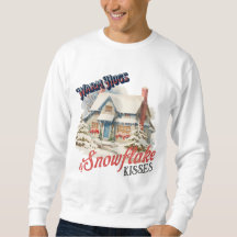SnowFlake Kisses Manche longue Tshirt pour hommes