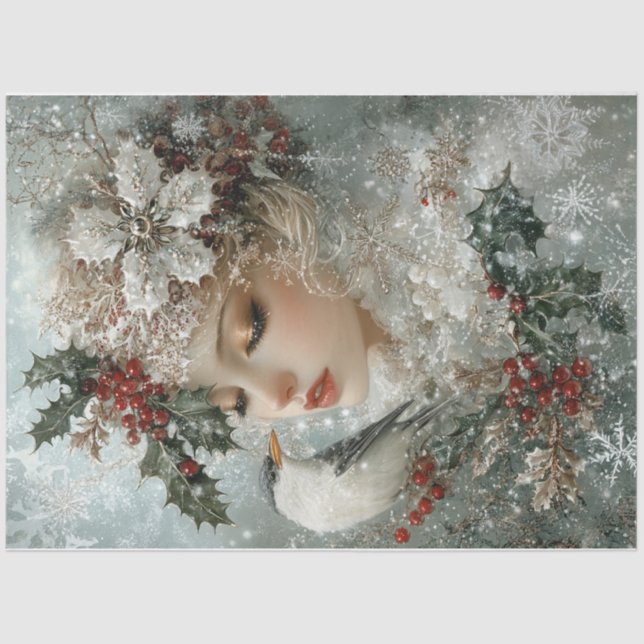 Snowflake Ladybird Tissue Paper (Front)