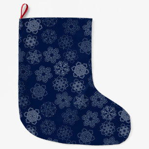 Snowflake Large Christmas Stocking