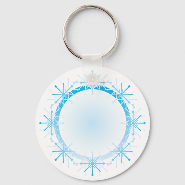 Snowflake Mandala Keychain (Front)