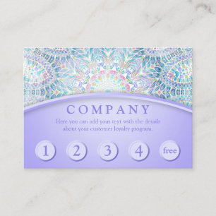 Snowflake Mandala Loyalty Card