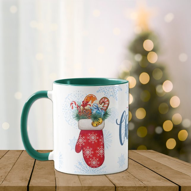 Snowflake Mittens with Christmas Goodies Mug (Creator Uploaded)