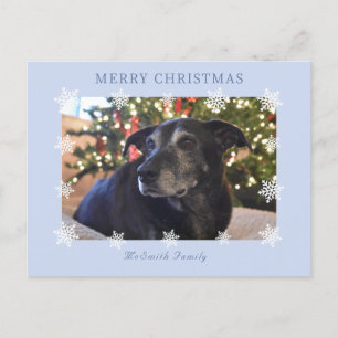 Snowflake Modern Family Photo Carte de vacances