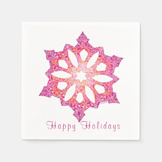 Snowflake Napkins (Front)