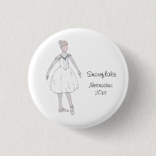 Snowflake Nutcracker Keepsake Button